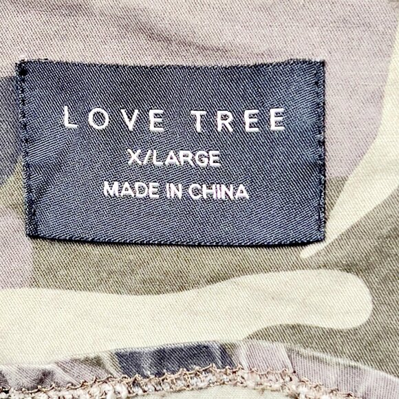 Love Tree Camo Jacket Lightweight Cotton - Size XL - Picture 2 of 5